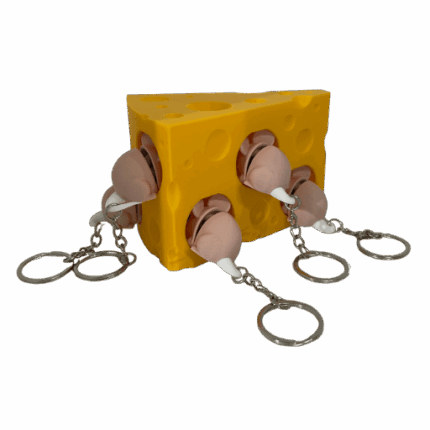 Porta Chaves Cheese + 5 Little Mice