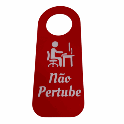 Placa Divertida - Não Pertube