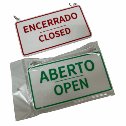 Placa 3D - Open | Closed